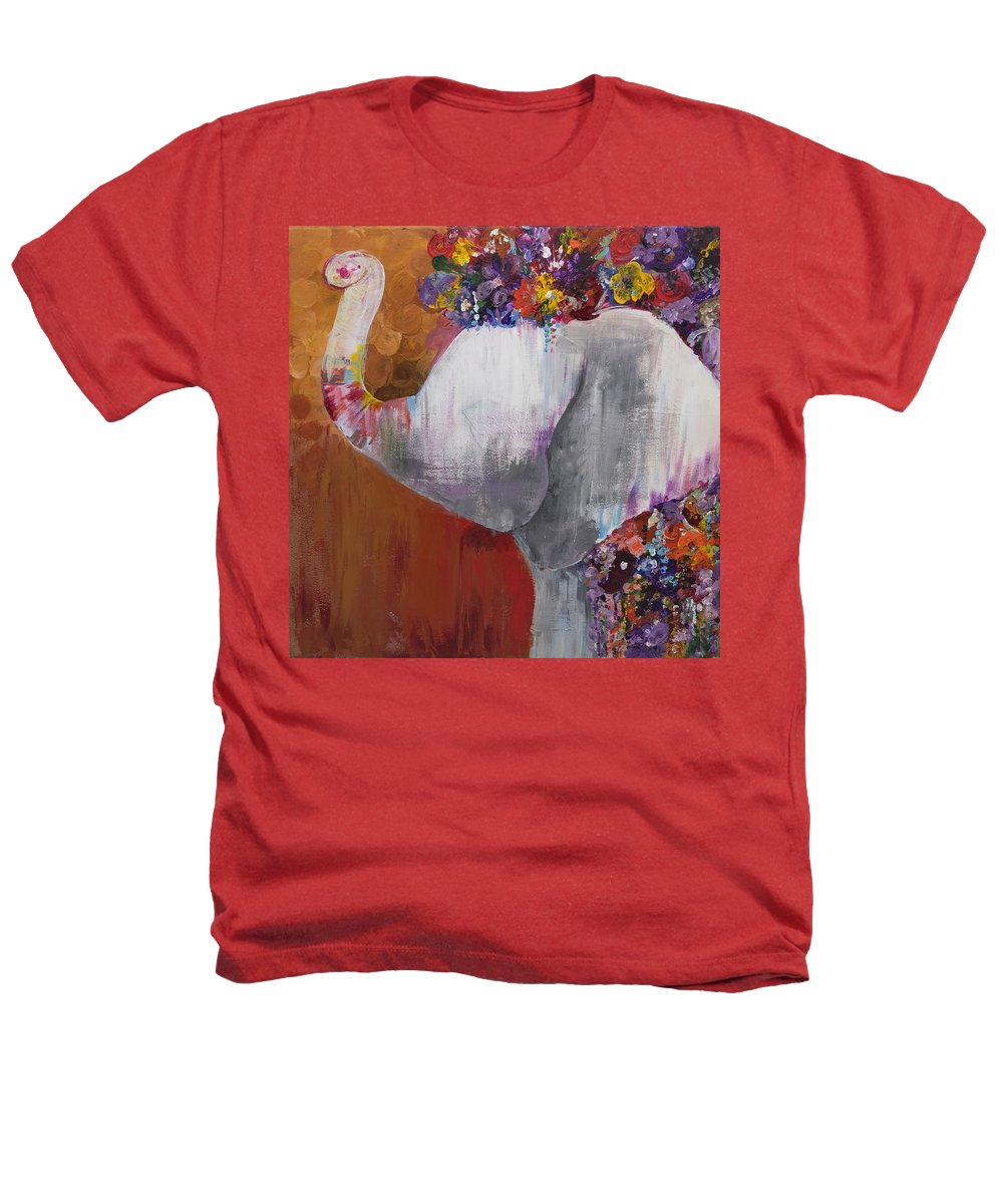 Flower Head - Elephant Collection - Heathers T-Shirt