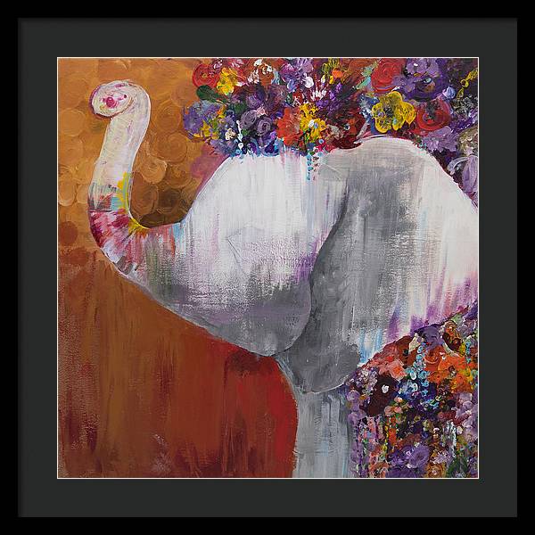 Flower Head - Elephant Collection - Framed Print