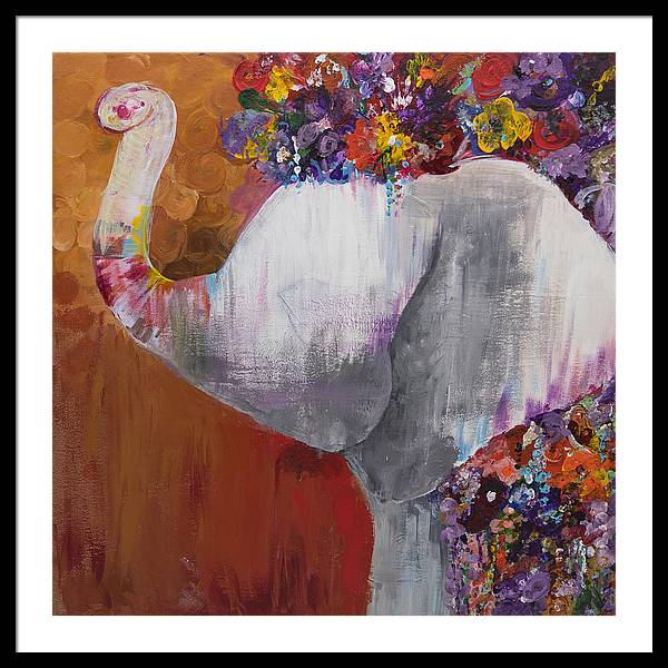 Flower Head - Elephant Collection - Framed Print