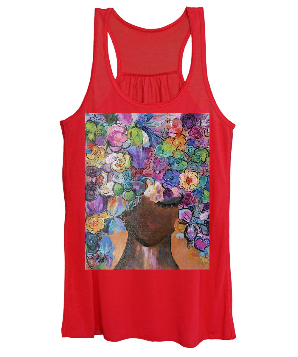 Free - Flower Head Collection - Women's Tank Top