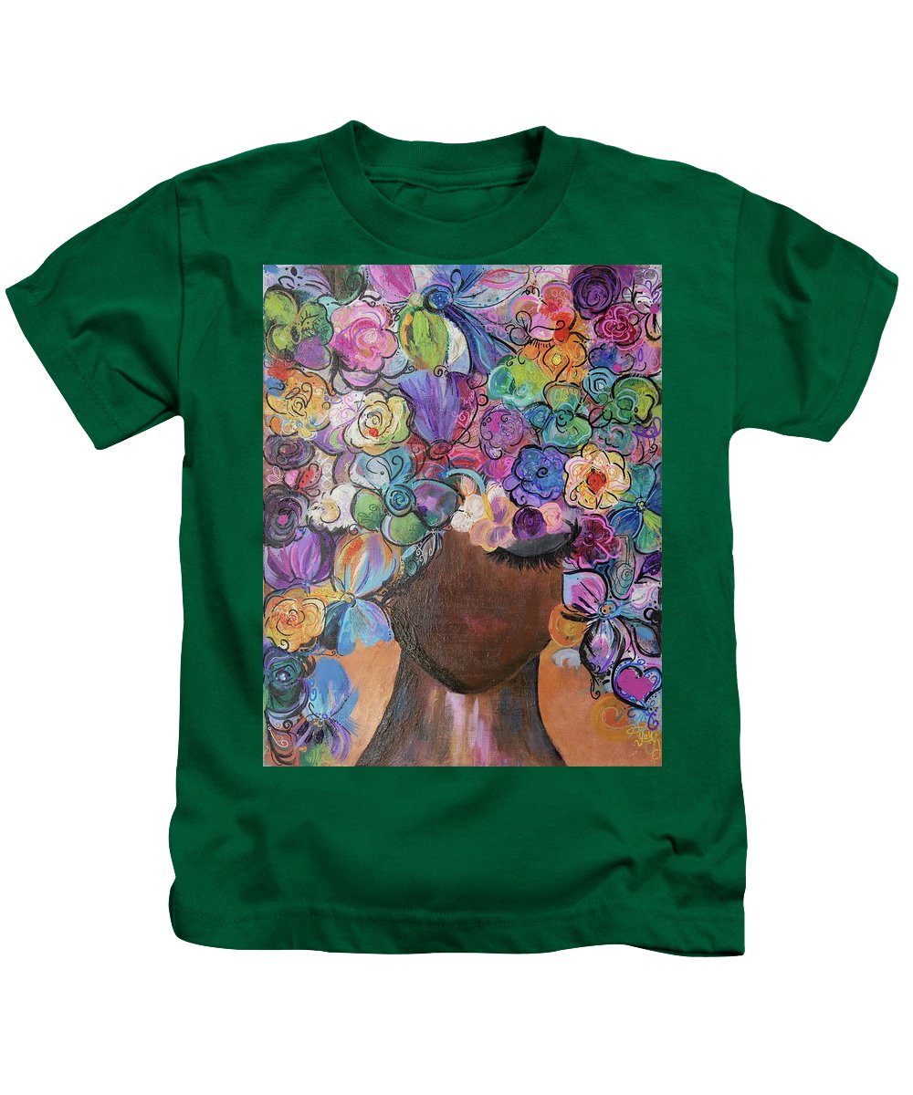 Free - Flower Head Collection - Kids T-Shirt