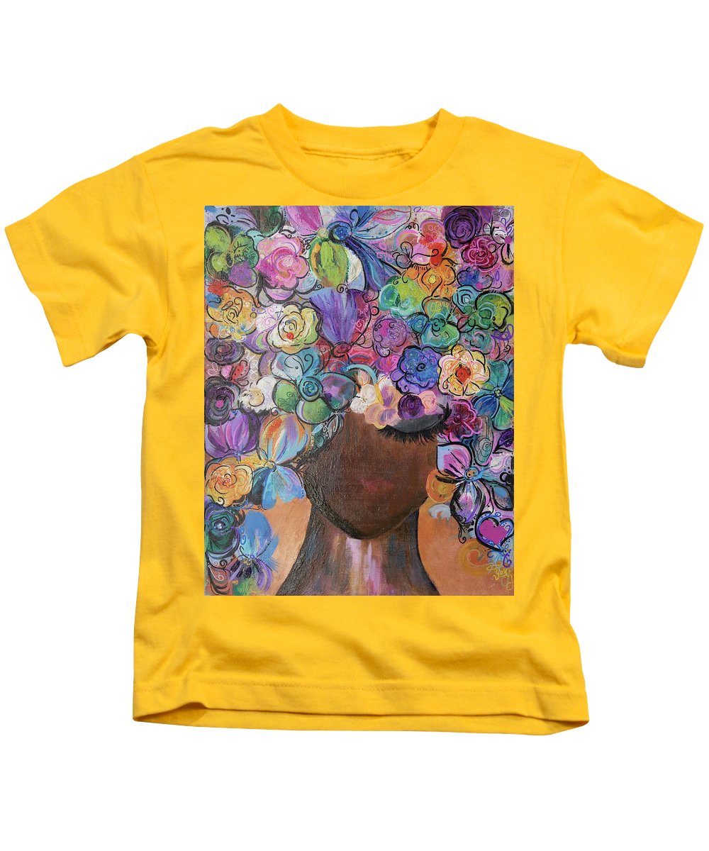 Free - Flower Head Collection - Kids T-Shirt