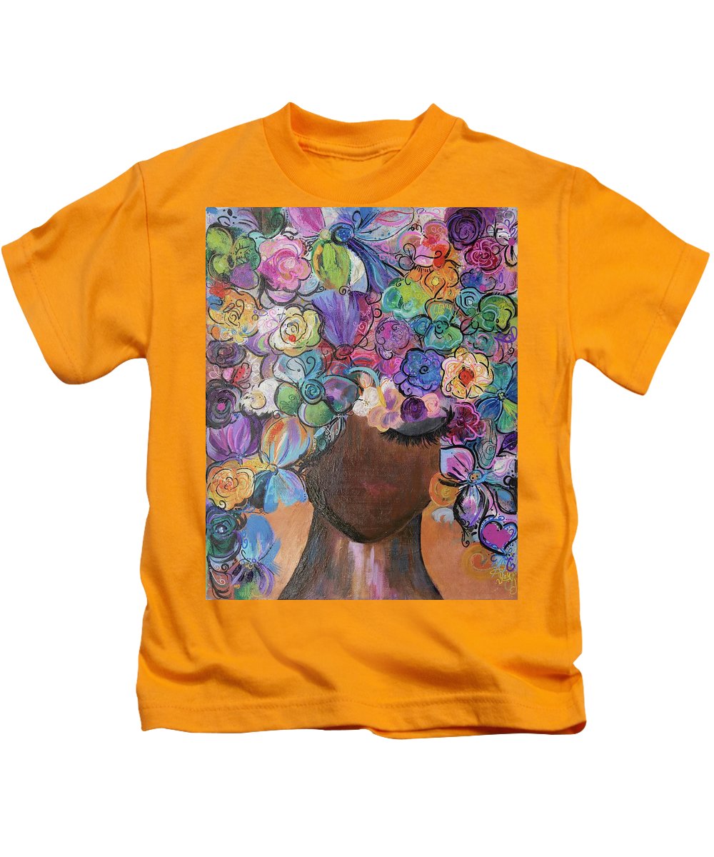 Free - Flower Head Collection - Kids T-Shirt