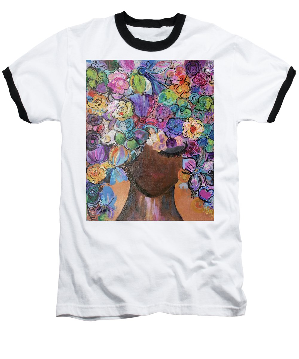 Free - Flower Head Collection - Baseball T-Shirt