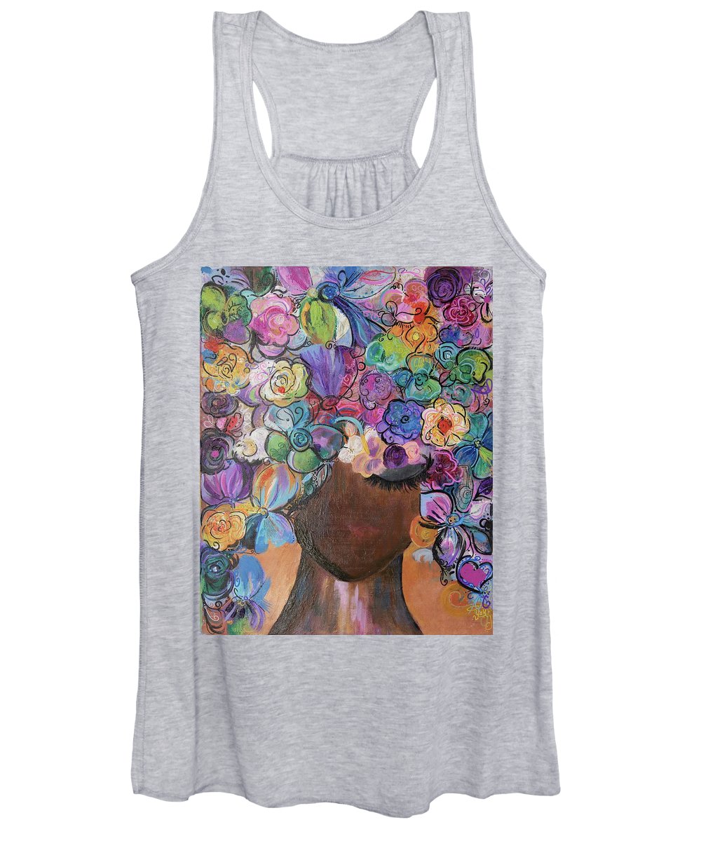 Free - Flower Head Collection - Women's Tank Top