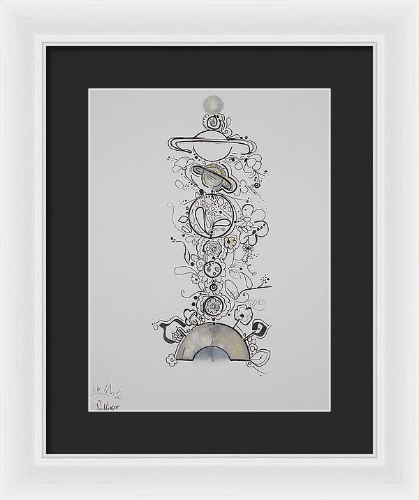 Galaxy - Zentangle Collection - Framed Print