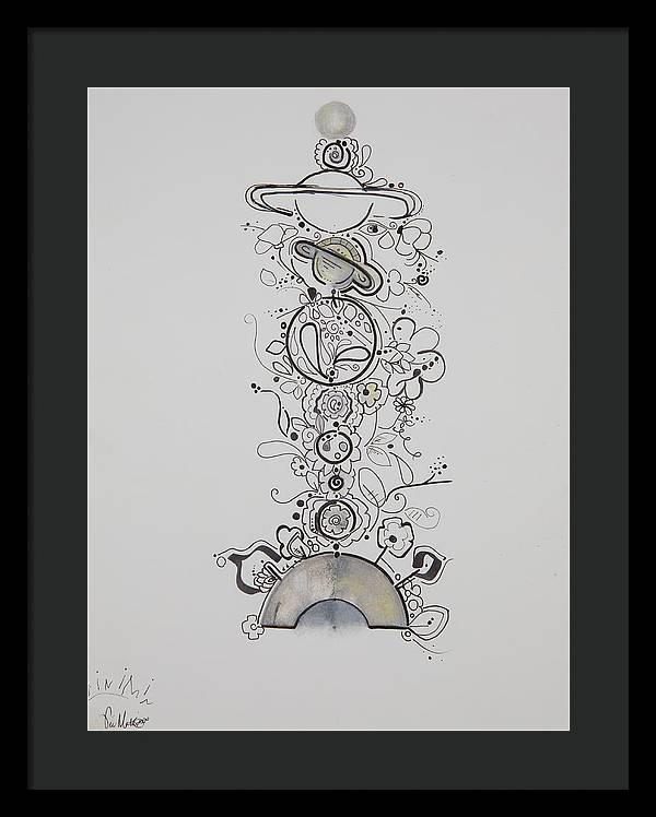 Galaxy - Zentangle Collection - Framed Print