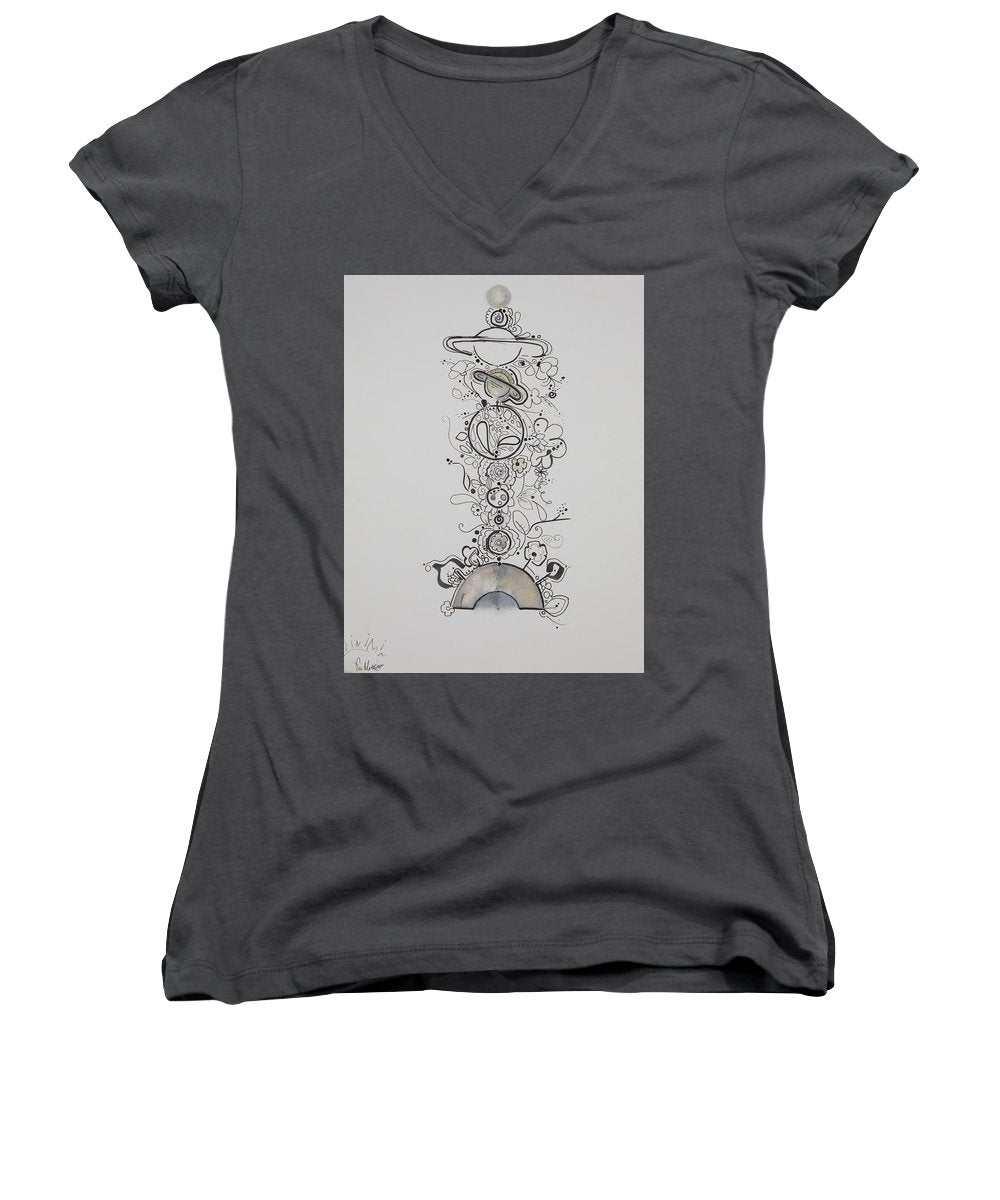 Galaxy - Zentangle Collection - Women's V-Neck