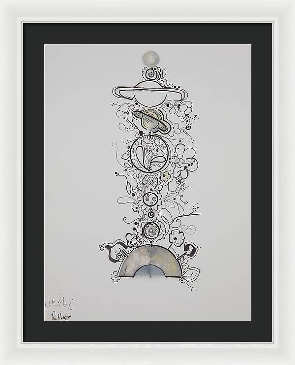 Galaxy - Zentangle Collection - Framed Print