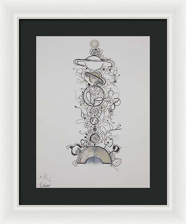 Galaxy - Zentangle Collection - Framed Print