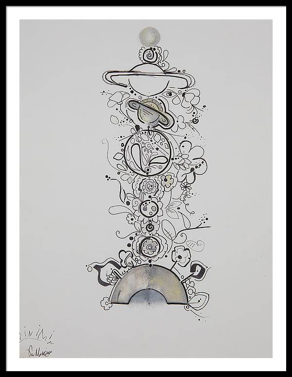 Galaxy - Zentangle Collection - Framed Print