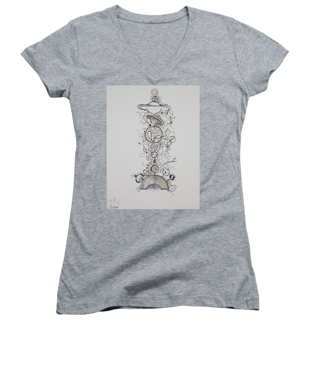 Galaxy - Zentangle Collection - Women's V-Neck