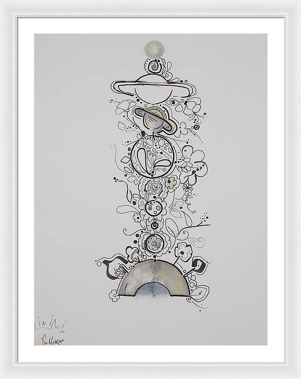 Galaxy - Zentangle Collection - Framed Print