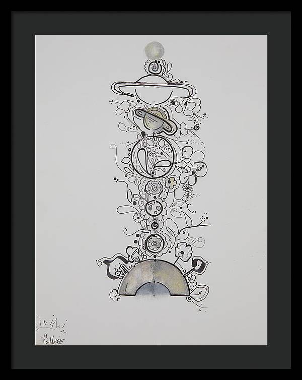 Galaxy - Zentangle Collection - Framed Print