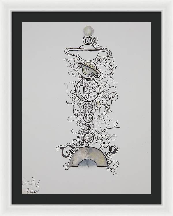 Galaxy - Zentangle Collection - Framed Print