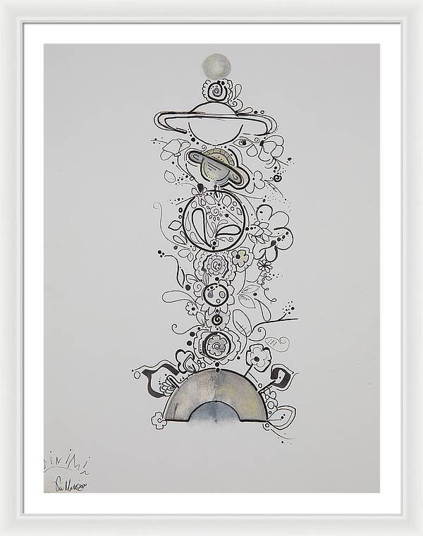 Galaxy - Zentangle Collection - Framed Print