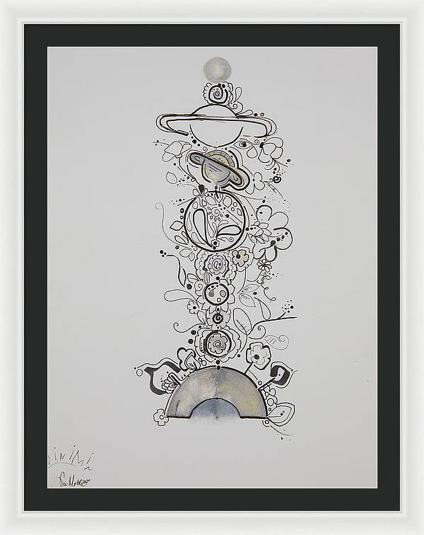 Galaxy - Zentangle Collection - Framed Print