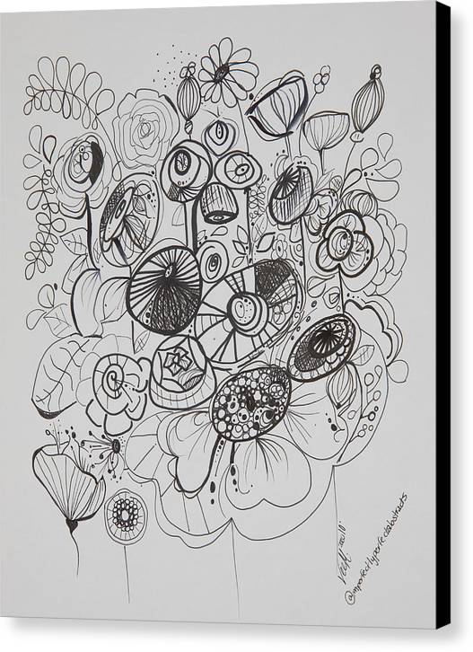 Gardens - Zentangle Collection - Canvas Print