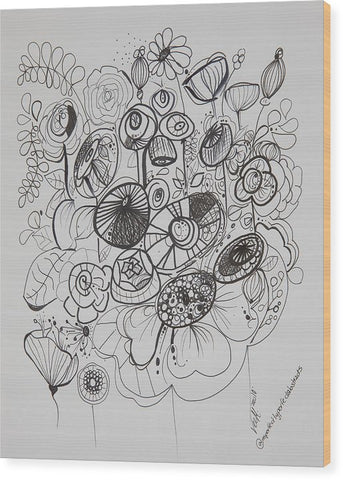 Gardens - Zentangle Collection - Wood Print