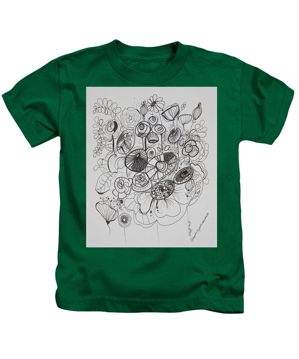 Gardens - Zentangle Collection - Kids T-Shirt