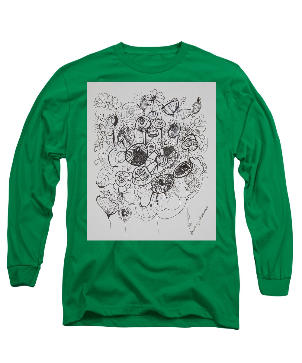 Gardens - Zentangle Collection - Long Sleeve T-Shirt