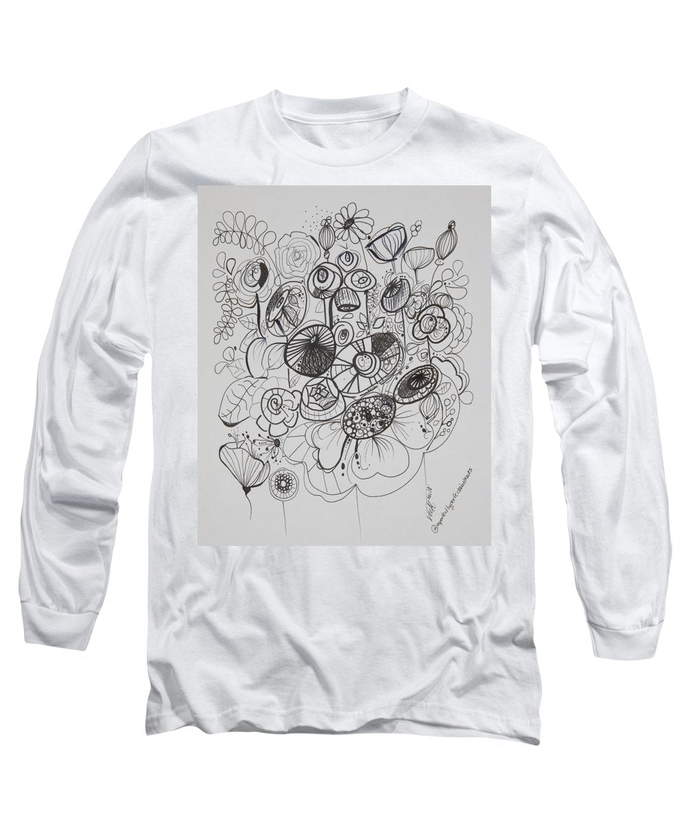 Gardens - Zentangle Collection - Long Sleeve T-Shirt