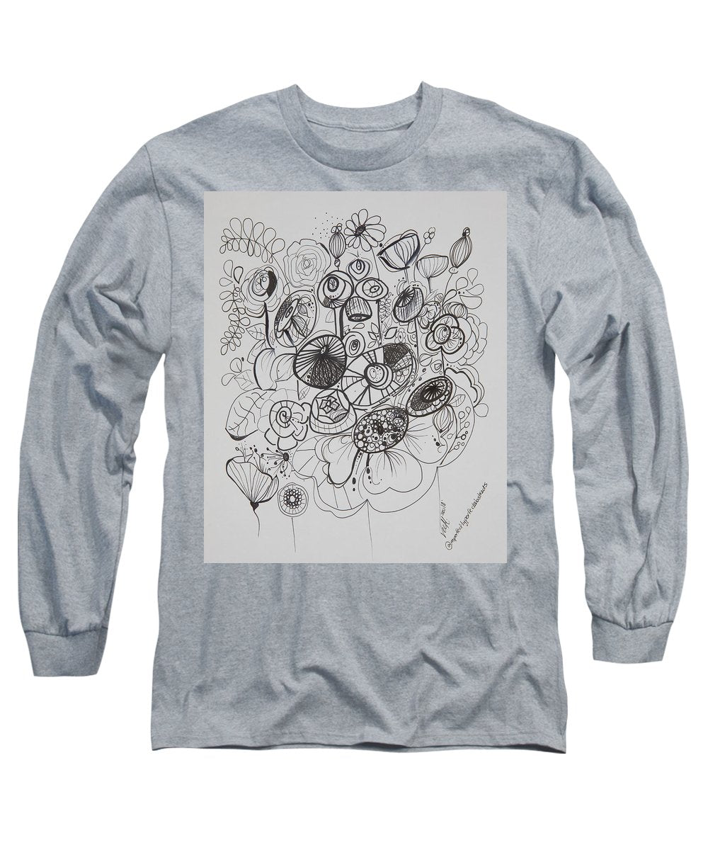 Gardens - Zentangle Collection - Long Sleeve T-Shirt