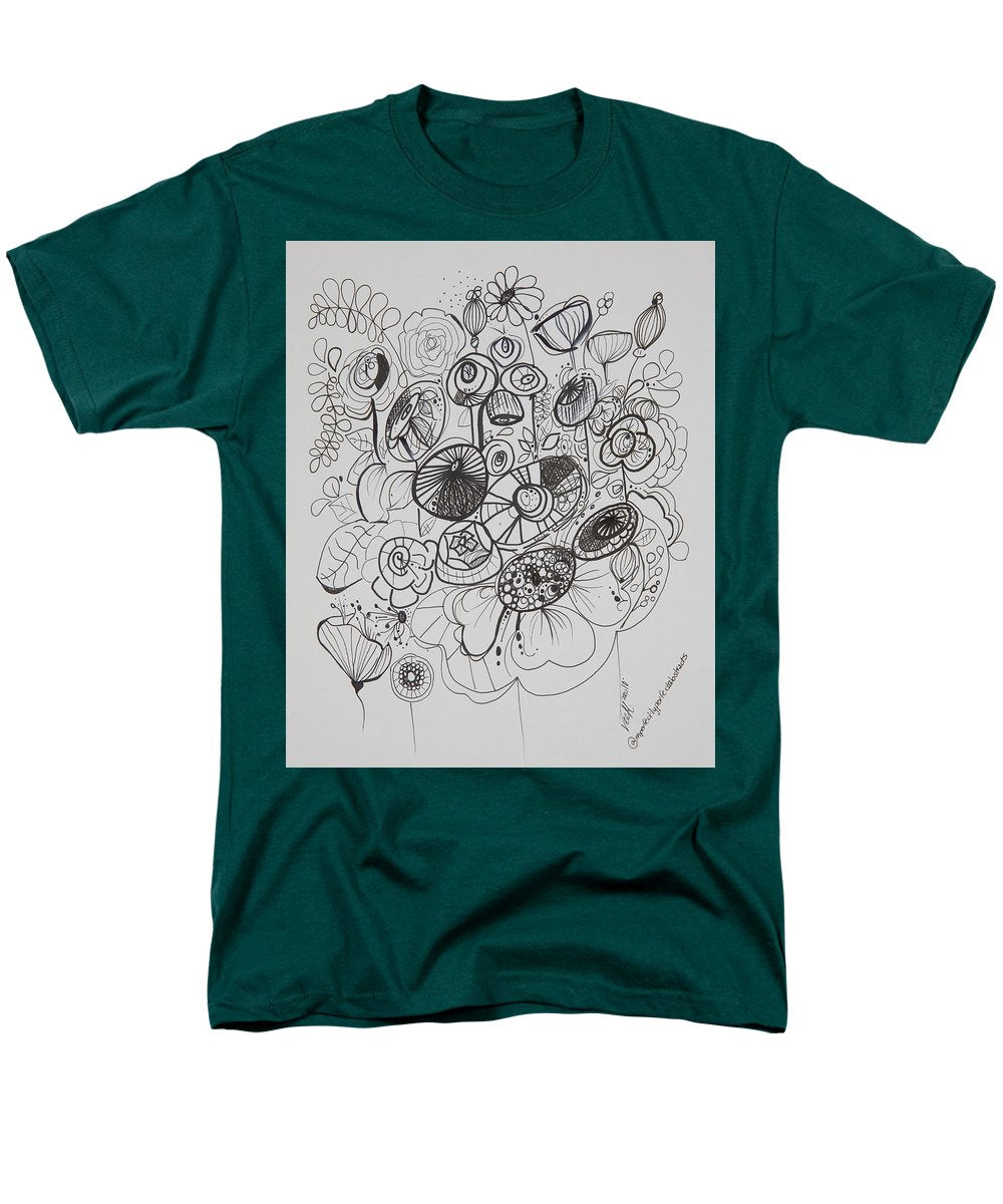 Gardens - Zentangle Collection - Men's T-Shirt  (Regular Fit)