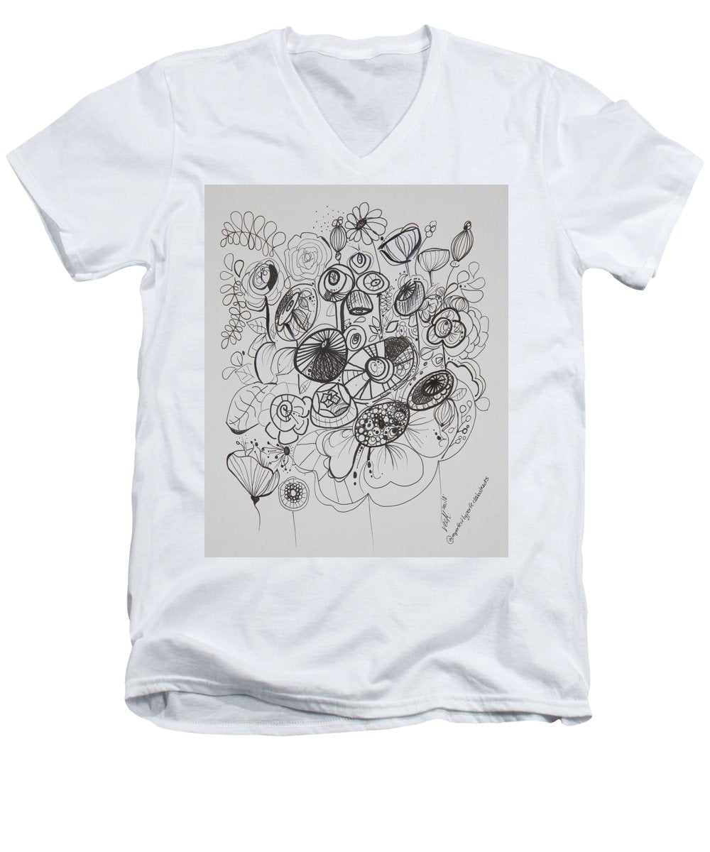 Gardens - Zentangle Collection - Men's V-Neck T-Shirt