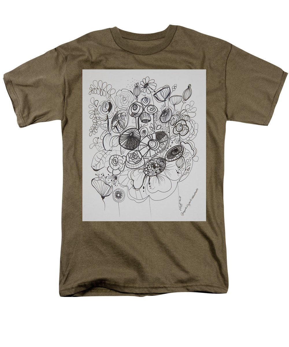 Gardens - Zentangle Collection - Men's T-Shirt  (Regular Fit)