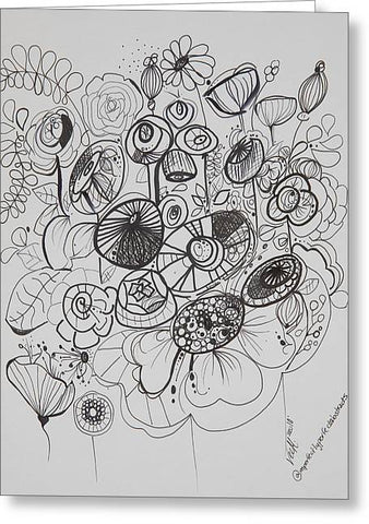 Gardens - Zentangle Collection - Greeting Card