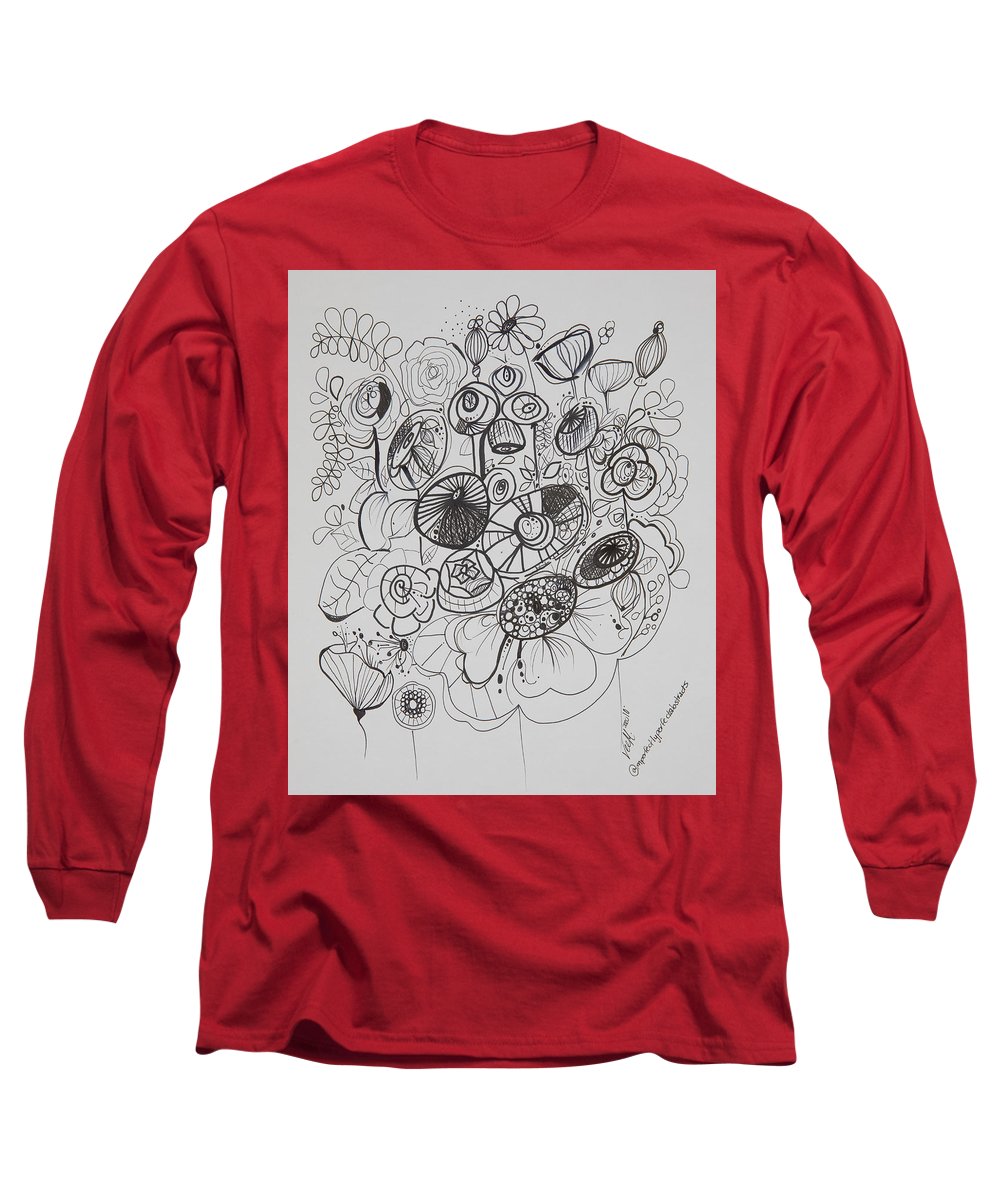 Gardens - Zentangle Collection - Long Sleeve T-Shirt