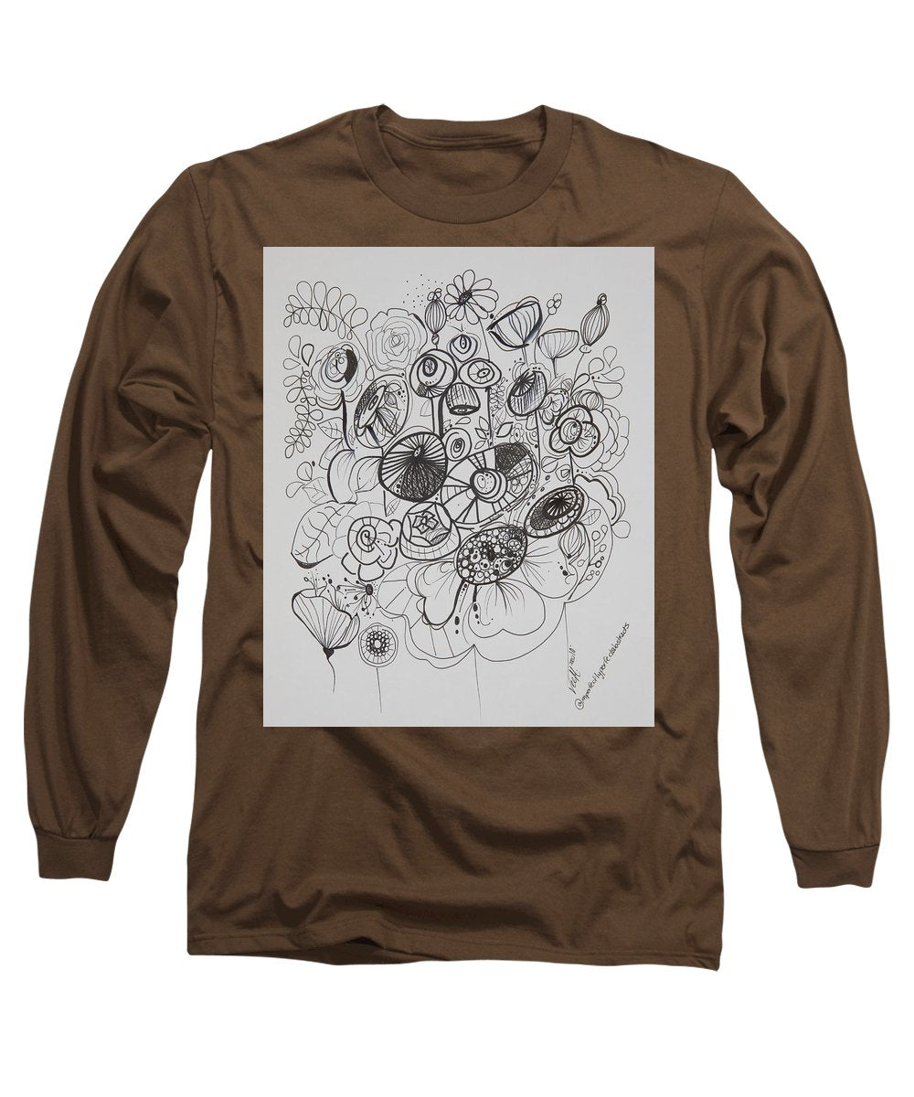 Gardens - Zentangle Collection - Long Sleeve T-Shirt