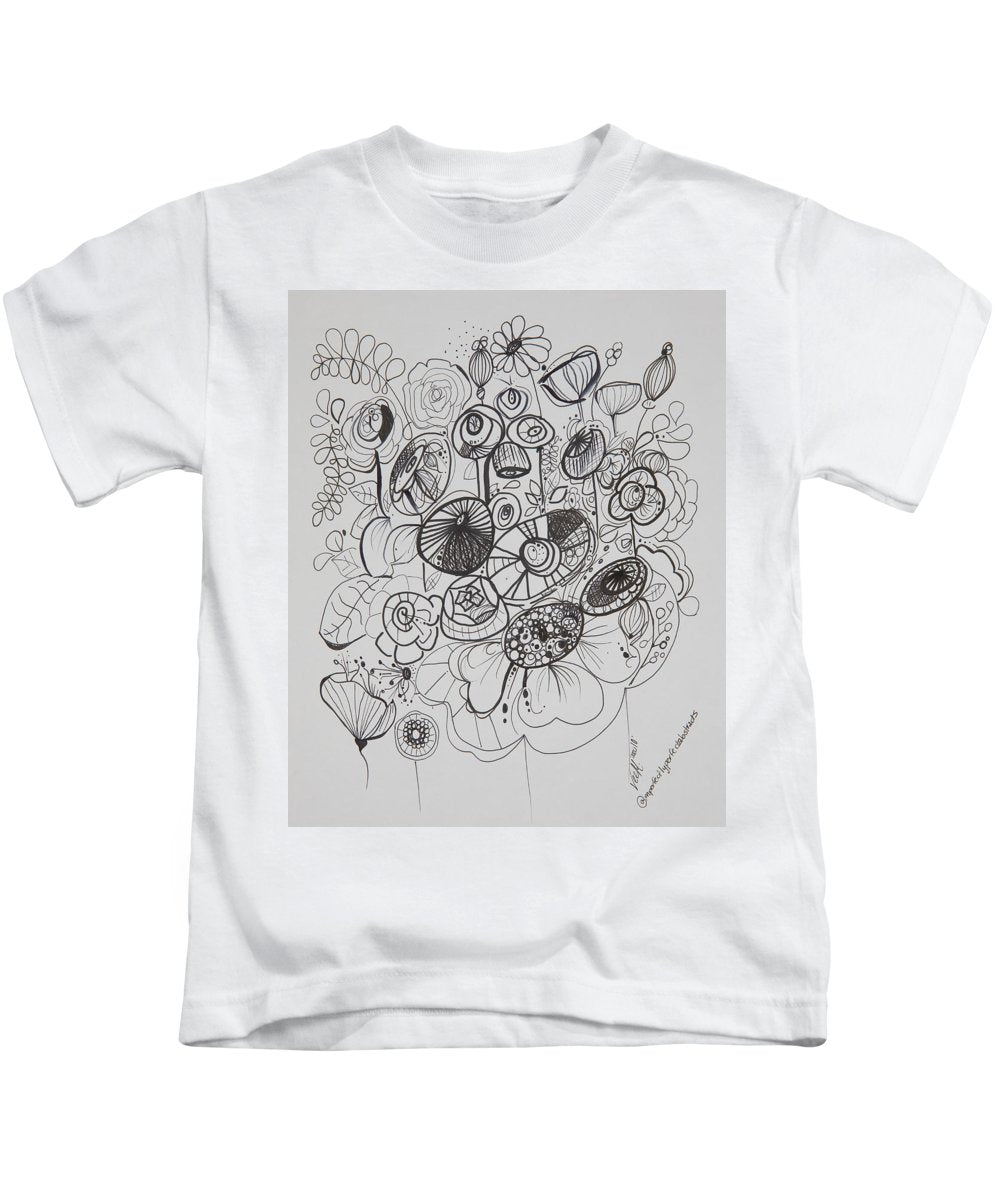 Gardens - Zentangle Collection - Kids T-Shirt