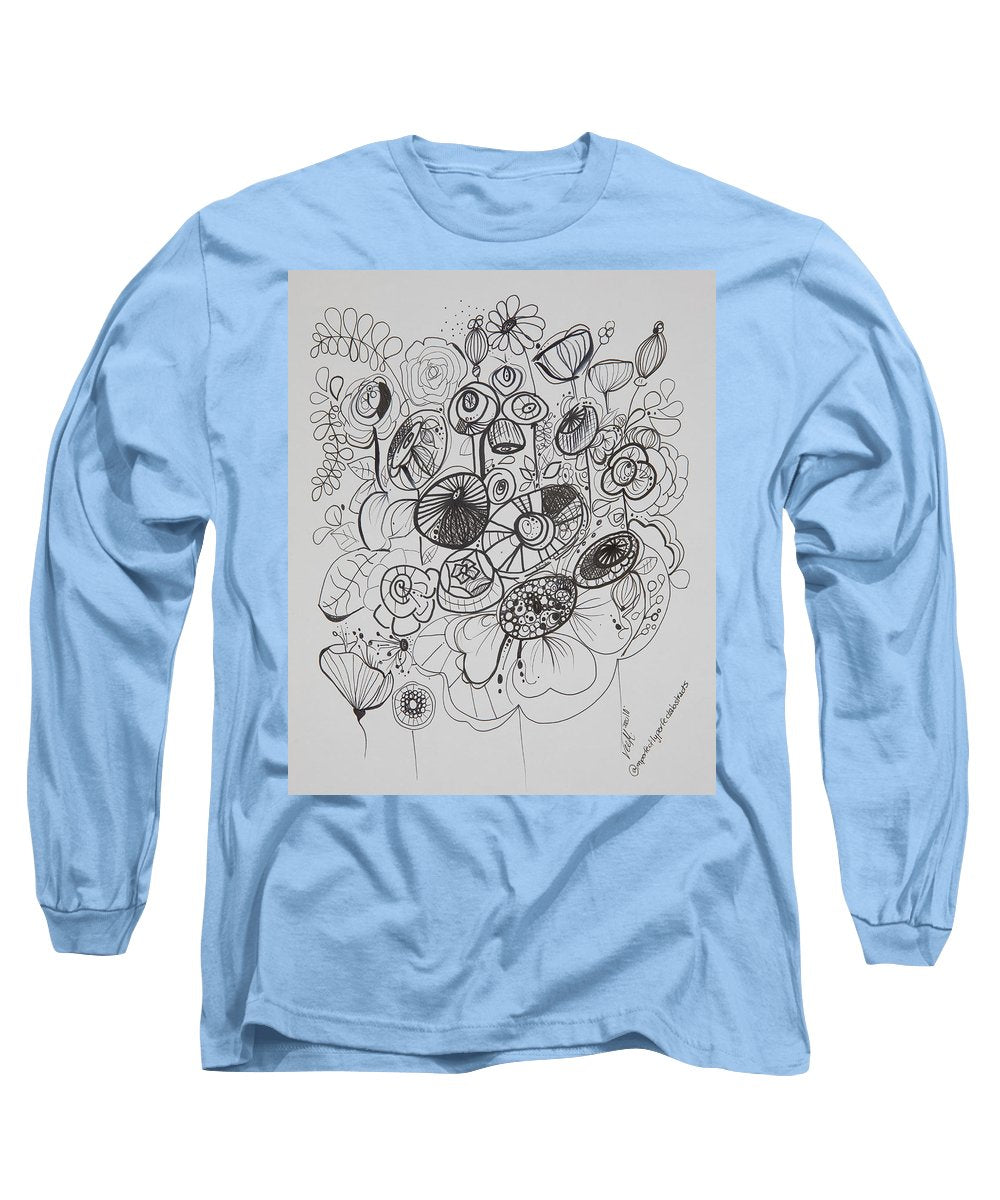 Gardens - Zentangle Collection - Long Sleeve T-Shirt