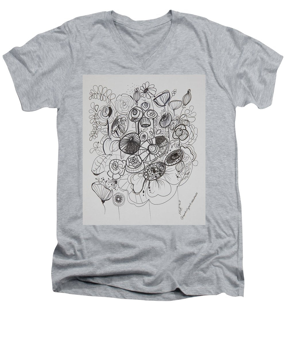 Gardens - Zentangle Collection - Men's V-Neck T-Shirt