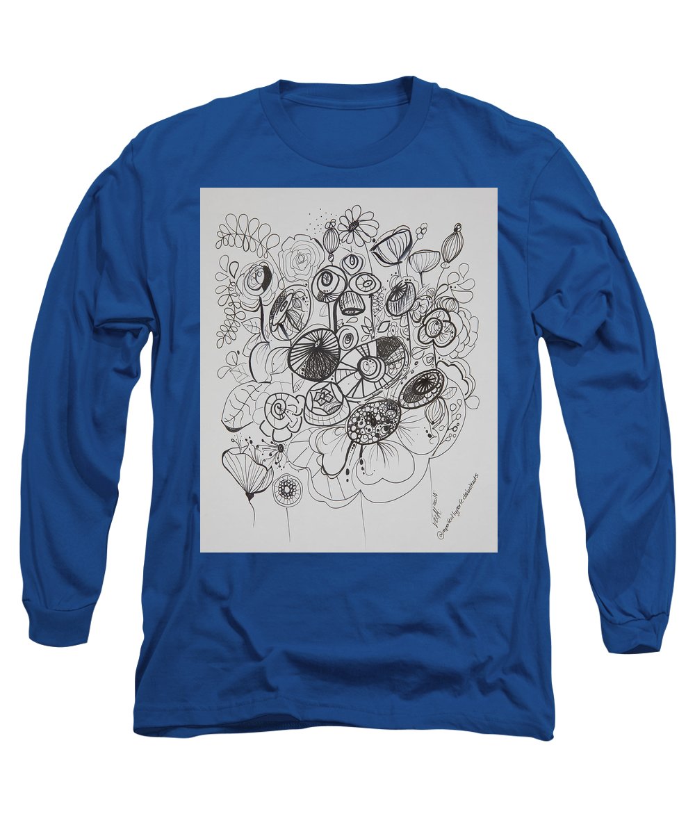 Gardens - Zentangle Collection - Long Sleeve T-Shirt