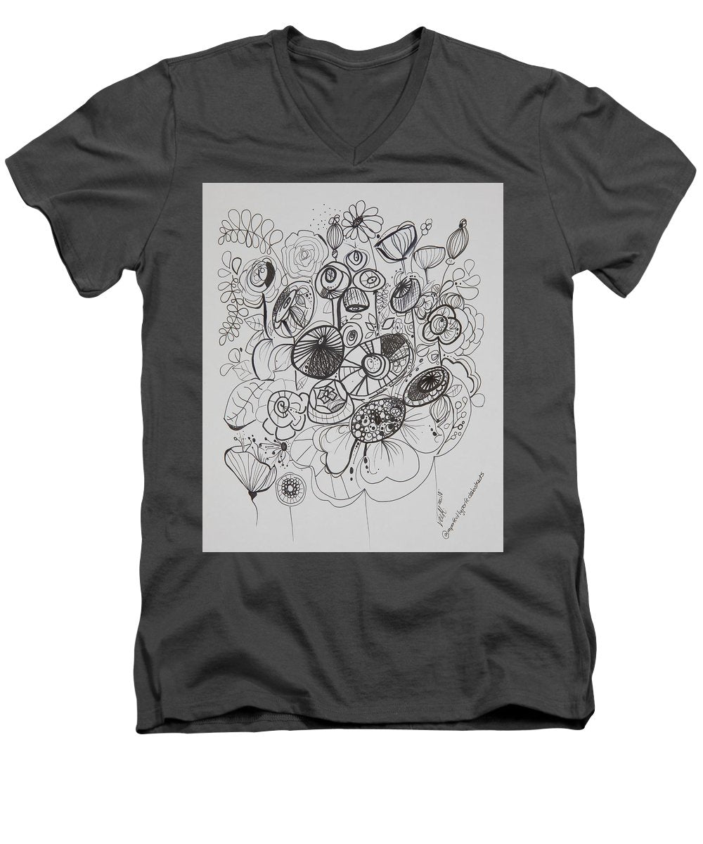 Gardens - Zentangle Collection - Men's V-Neck T-Shirt