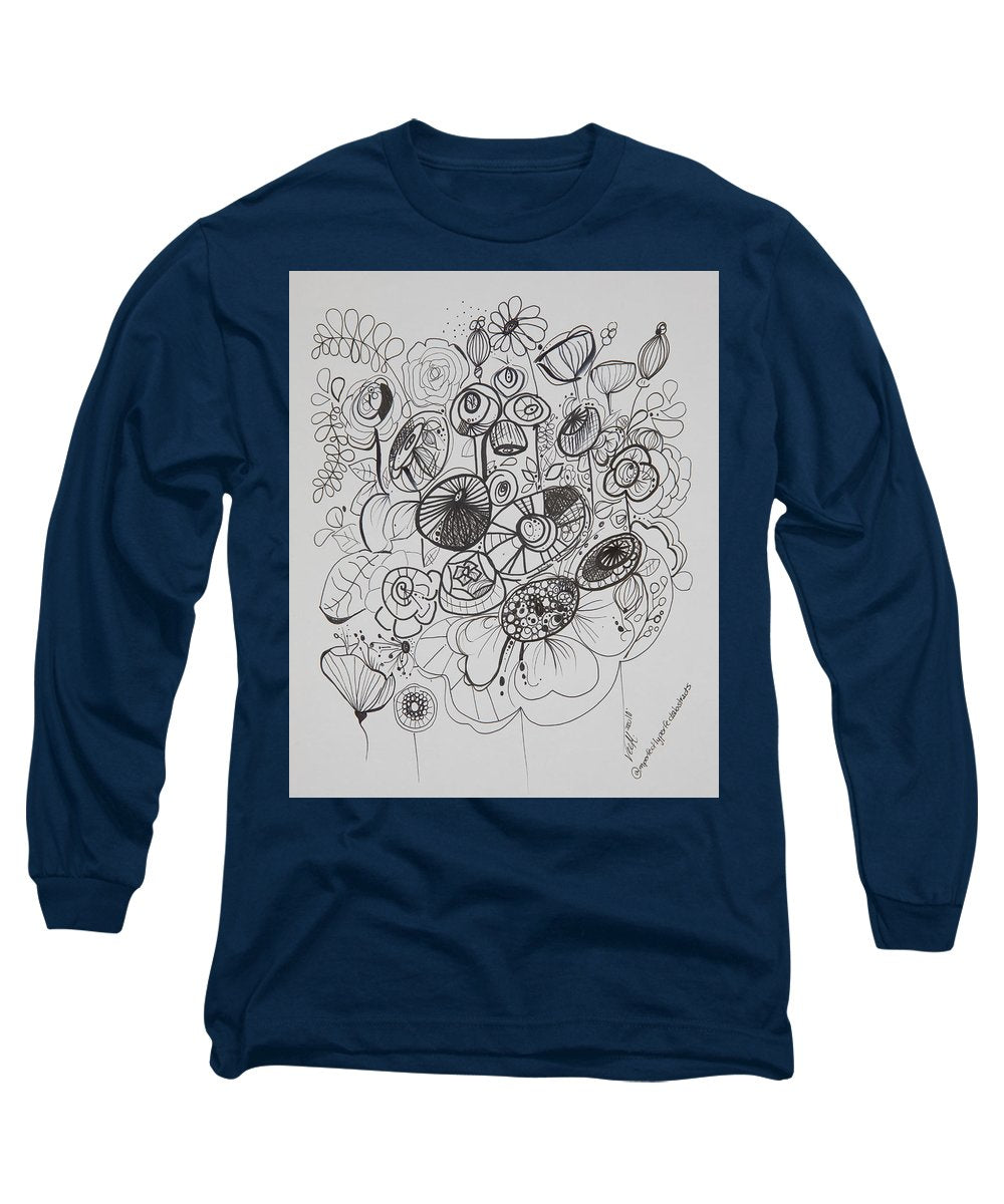 Gardens - Zentangle Collection - Long Sleeve T-Shirt