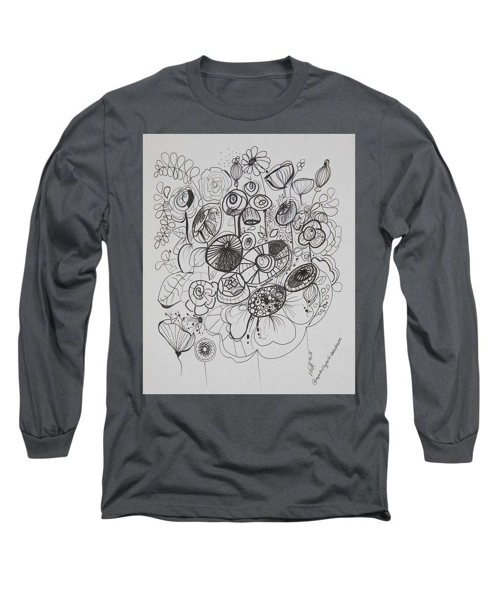 Gardens - Zentangle Collection - Long Sleeve T-Shirt