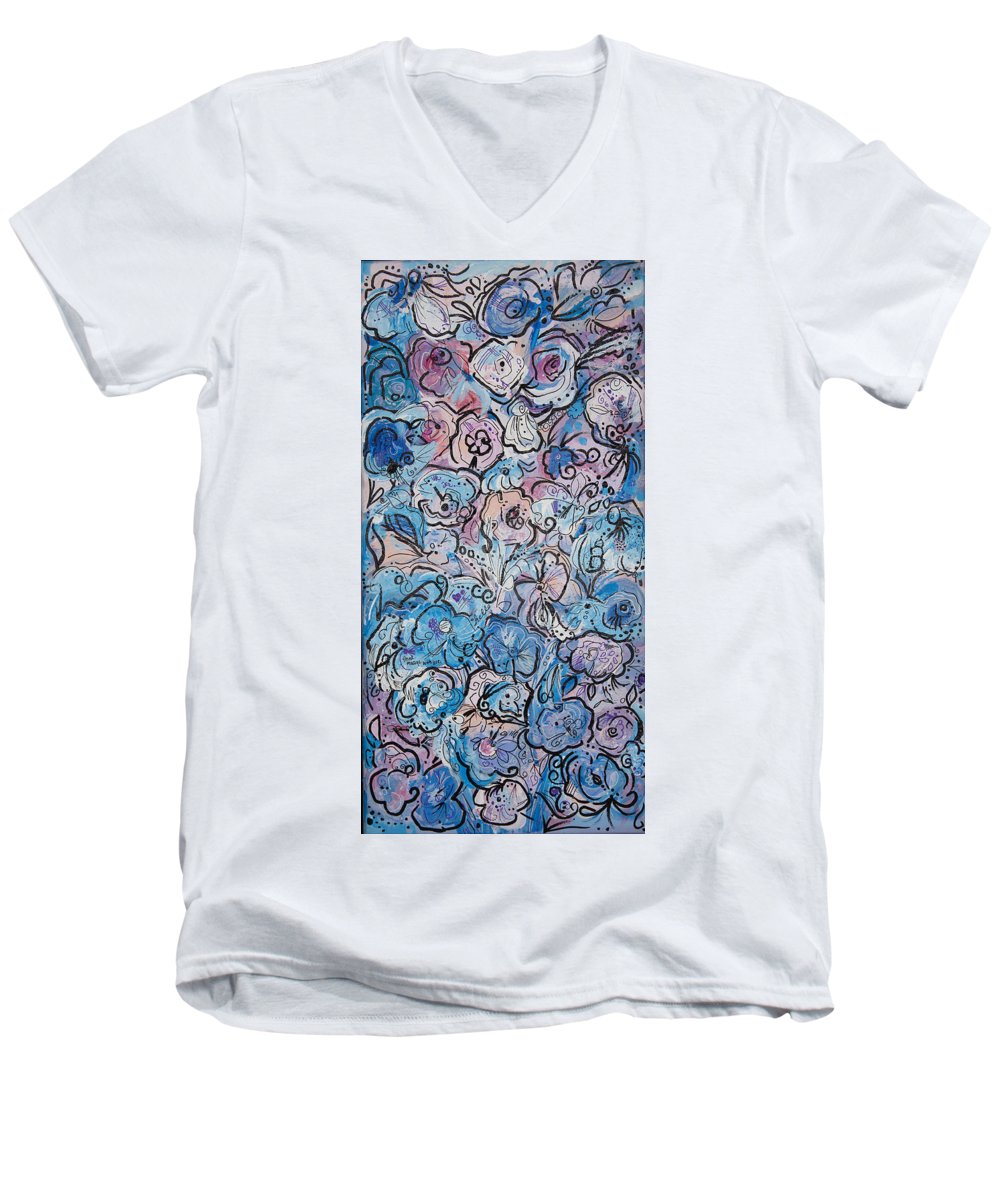 Graffiti Bloom - Blooming Collection - Men's V-Neck T-Shirt