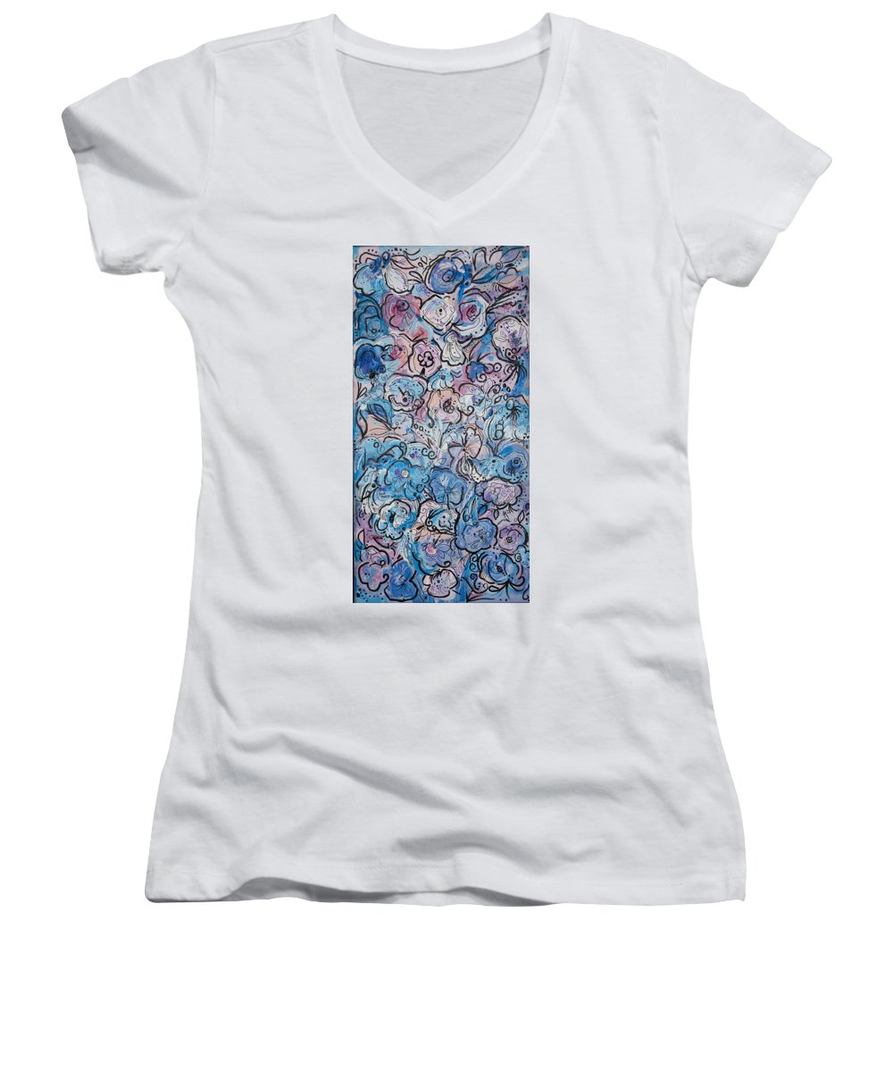 Graffiti Bloom - Blooming Collection - Women's V-Neck