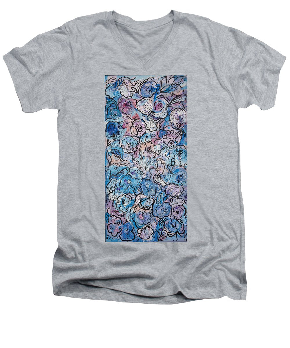 Graffiti Bloom - Blooming Collection - Men's V-Neck T-Shirt