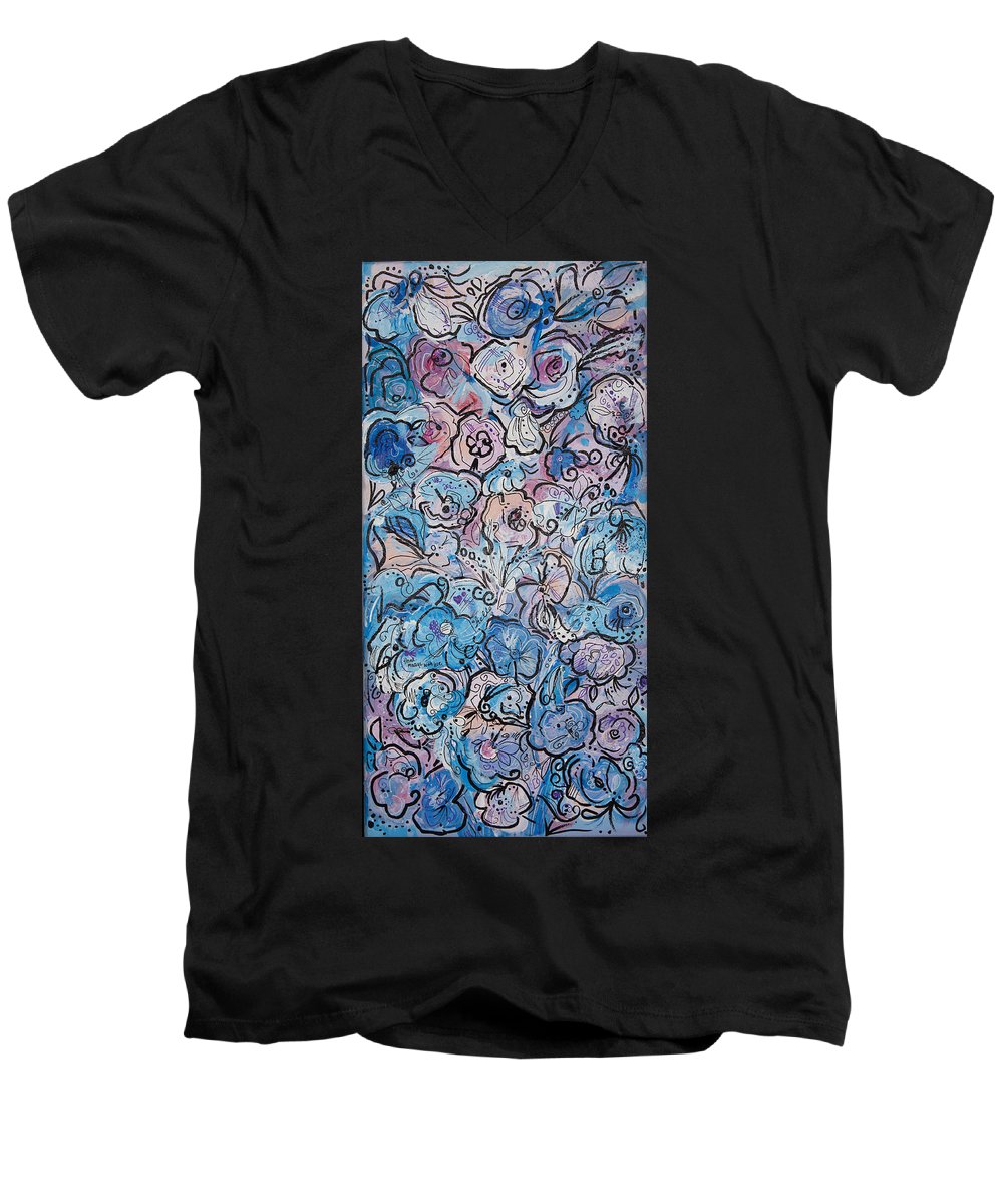 Graffiti Bloom - Blooming Collection - Men's V-Neck T-Shirt