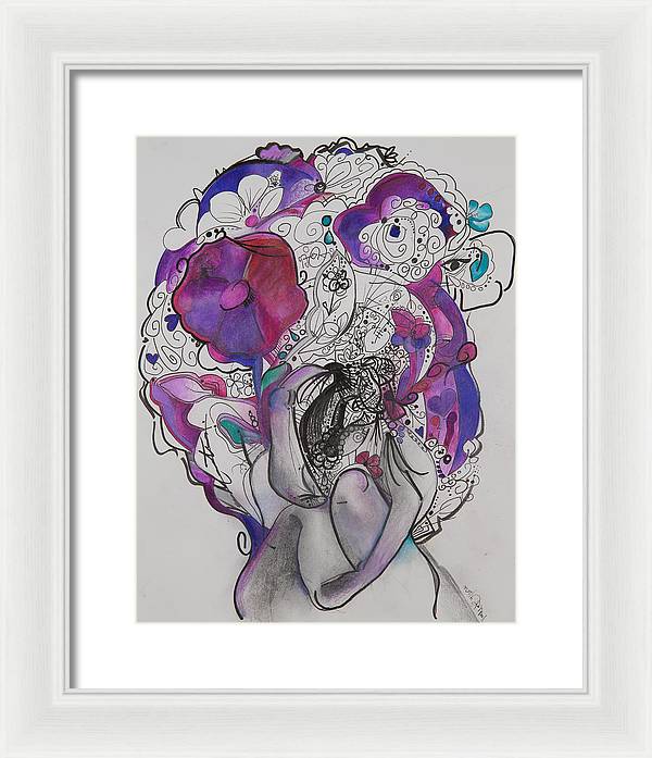 Ground - Zentangle Collection - Framed Print