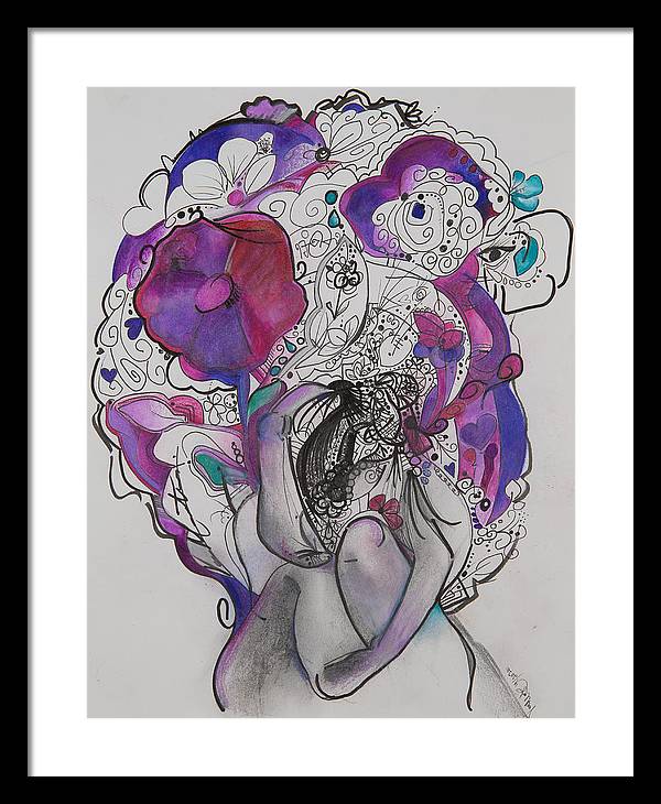 Ground - Zentangle Collection - Framed Print