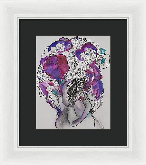 Ground - Zentangle Collection - Framed Print