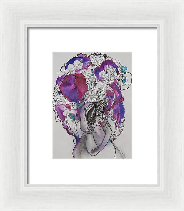 Ground - Zentangle Collection - Framed Print