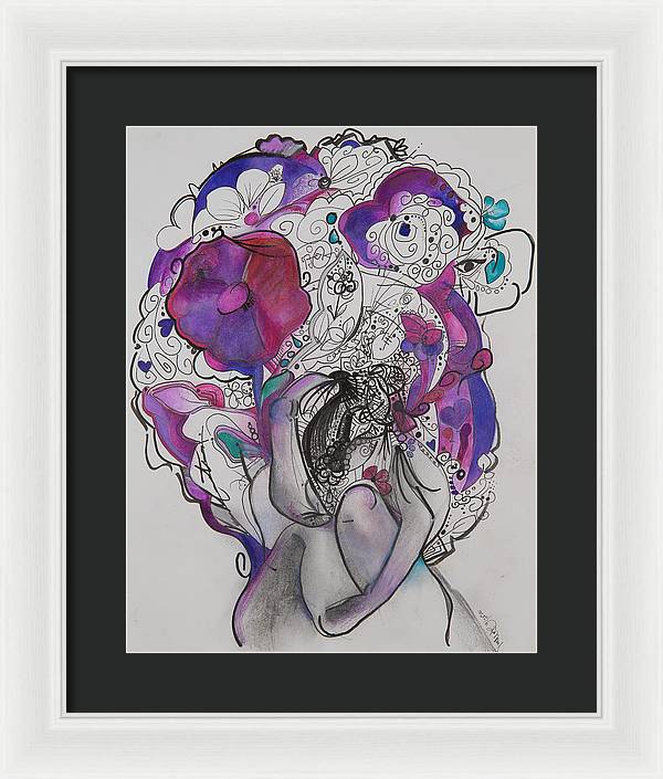 Ground - Zentangle Collection - Framed Print