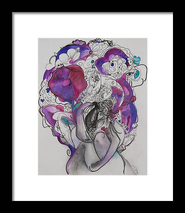 Ground - Zentangle Collection - Framed Print